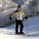 Skiing on Gunstock Mountain, Gilford NH.